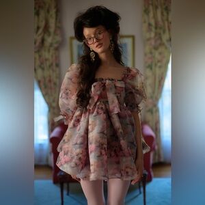 SELKIE The Golden Paradise Mini Shabby Chic Dress